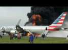 Un avion prend feu sur le tarmac d'un a&eacute;roport de Chicago - Label : Huffington Post - Category : News
