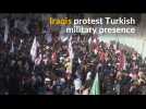 Iraqis protest Turkish military presence in Iraq