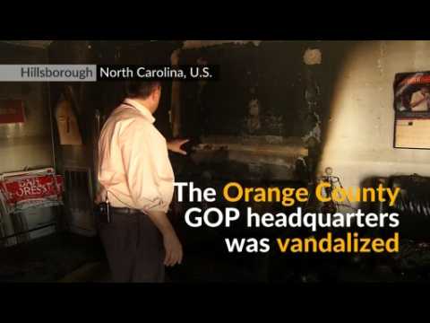 North Carolina police probe arson at Republican office