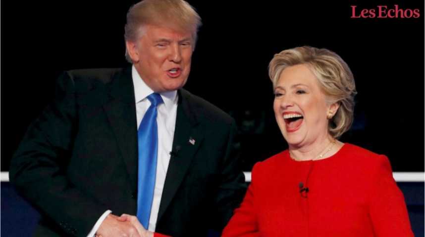 Illustration pour la vidéo Clinton vs. Trump : le match des programmes