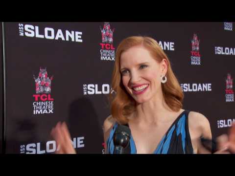 Jessica Chastain Beams On The Red Carpet At TCL Hollywood Theater