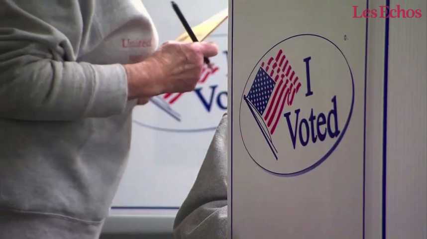 Illustration pour la vidéo Les Américains votent, le monde entier attend 