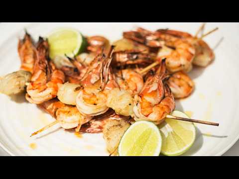 Prawns and scallops with chilli and lime