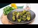 Green chicken kebabs barbecue recipe
