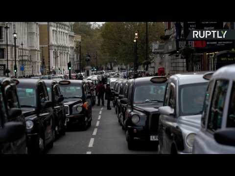 Cabbies Block Pick Best Day Ever to Hold Protest Against TFL and Uber