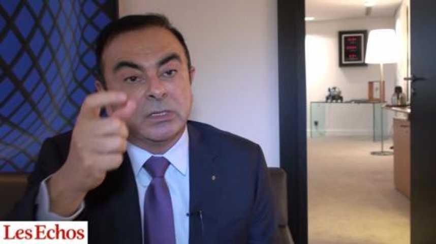 Illustration pour la vidéo Carlos Ghosn (Renault) : "La voiture électrique a besoin des infrastructures de recharge"