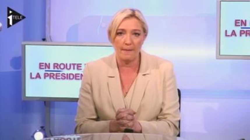 Illustration pour la vidéo Marine Le Pen était l'invitée de Guillaume Durand et Michael Darmon