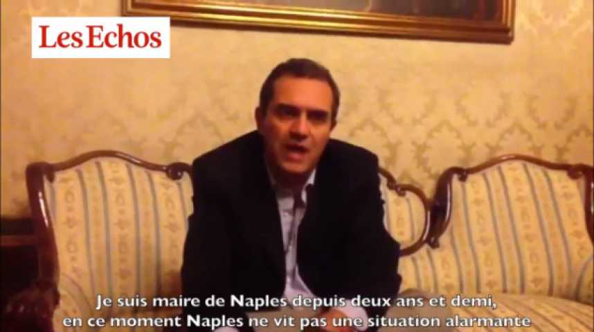 Illustration pour la vidéo Luigi De Magistris, maire de Naples : Naples n'est pas une ville encerclée de feux toxiques