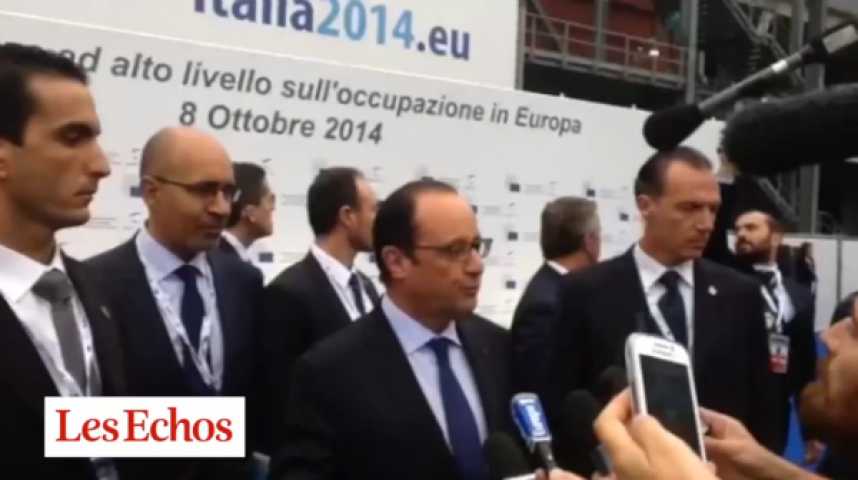 Illustration pour la vidéo A Milan, Hollande défend les réformes françaises en faveur de l'emploi