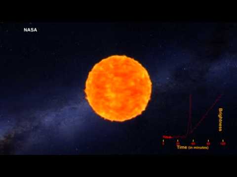 NASA space telescope releases animation showing exploding star