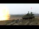 Russia holds live-fire tank exercise near Ukraine