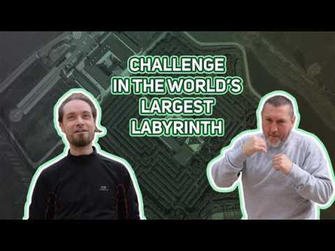 Muscles vs brains in the world's largest labyrinth