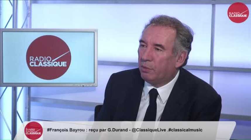 Illustration pour la vidéo François Bayrou, "Il y a une guerre de deux gauches au sein du gouvernement"