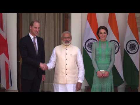 Prince William and Kate meet Indian PM Modi