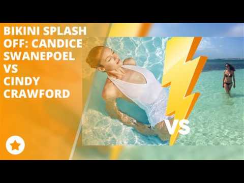 Bikini splash off: Candice Swanepoel VS Cindy Crawford