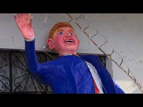 Mexicans burn Donald Trump effigies in Easter ritual