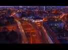Photography enthusiast creates time-lapse of city traffic
