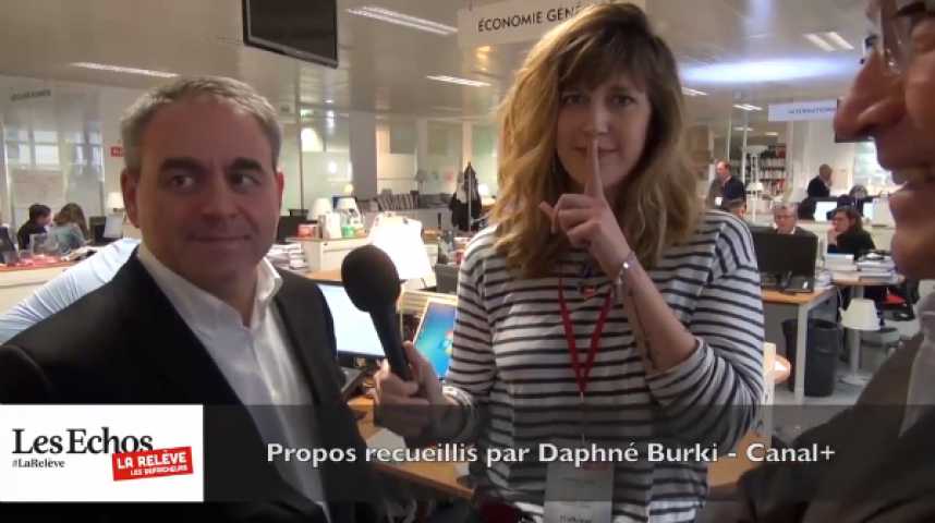 Illustration pour la vidéo La Relève : Daphné Bürki interroge les journalistes d'un jour aux Echos