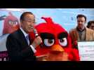 Ban, Sudeikis, hit 'The Angry Birds Movie' carpet