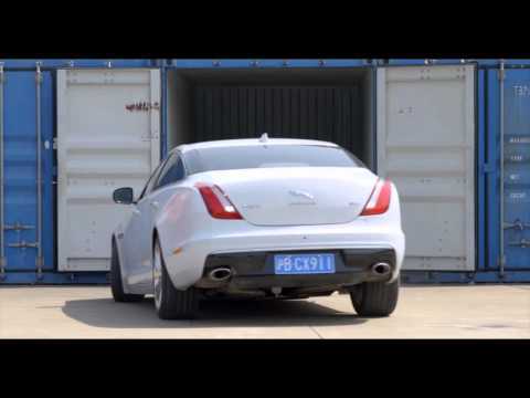 Jaguar XJ Takes on top Drone in Unique Chase | AutoMotoTV
