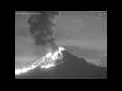 Mexico's Popocatepetl volcano bursts into life