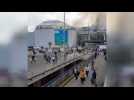 Video captures mayhem from Brussels airport blast