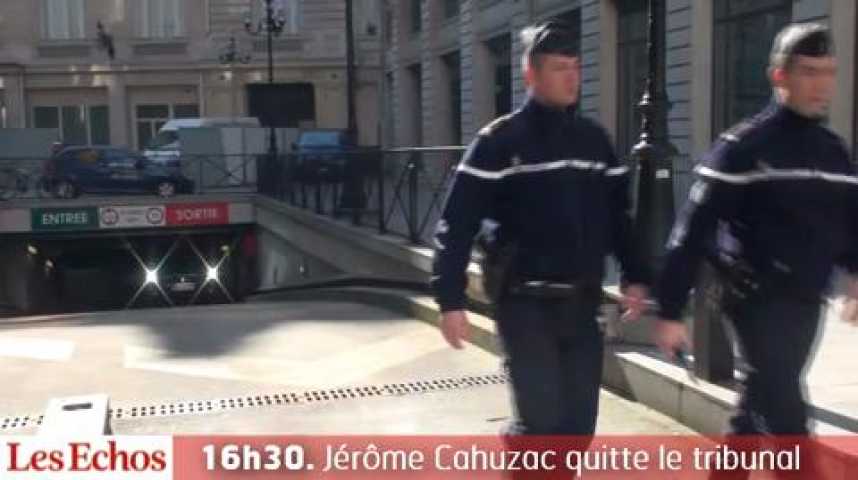 Illustration pour la vidéo 16h30. Jérôme Cahuzac quitte le tribunal