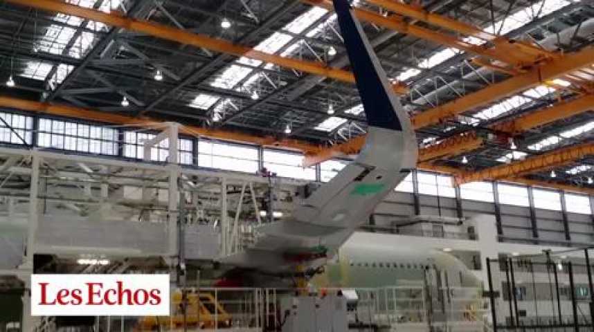 Illustration pour la vidéo Airbus : naissance d'un A320 sur la chaîne américaine de Mobile en Alabama