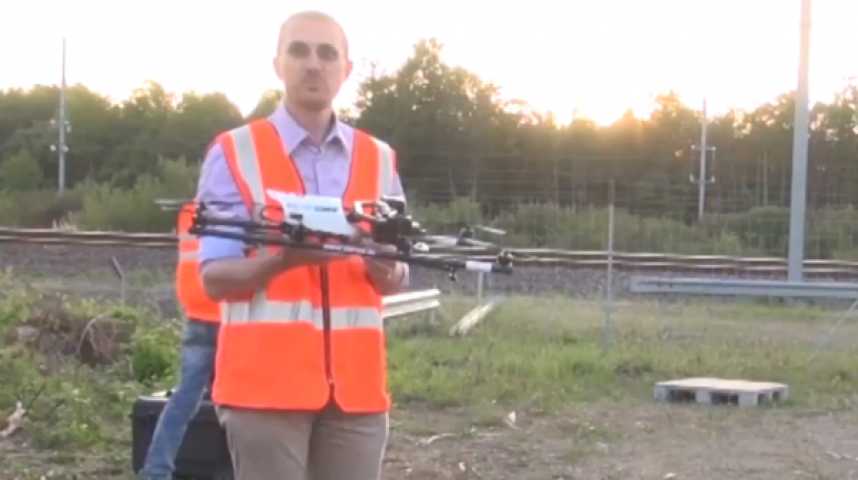 Illustration pour la vidéo Surveillance du réseau : la SNCF fait la démonstration de ses drones