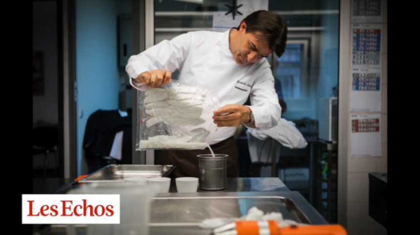 Illustration pour la vidéo Quand le chef Yannick Alléno réinvente les sauces en labo...