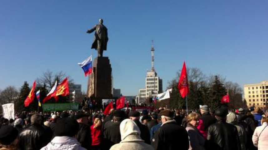 Illustration pour la vidéo La statue de Lénine à Kharkiv