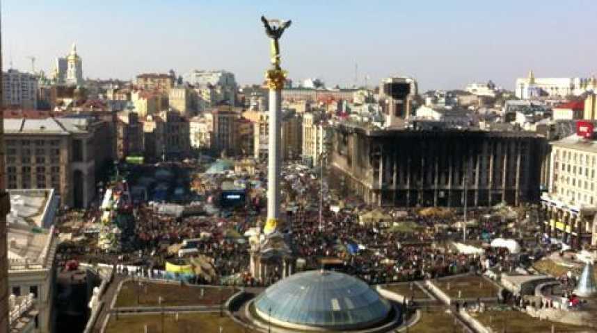 Illustration pour la vidéo Plan de Maîdan, place centrale de la révolution, à Kiev