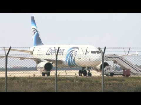 Hijacked Egyptian airliner lands in Cyprus