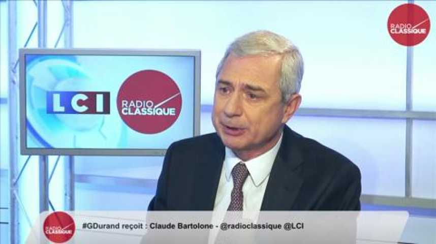Illustration pour la vidéo Claude Bartolone: "Nicolas Sarkozy veut jouer le match retour des présidentielles."
