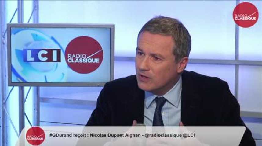 Illustration pour la vidéo Nicolas Dupont-Aignan, "Le gouvernement n’a pas les moyens suffisants pour mettre en œuvre une politique de sécurité complète"