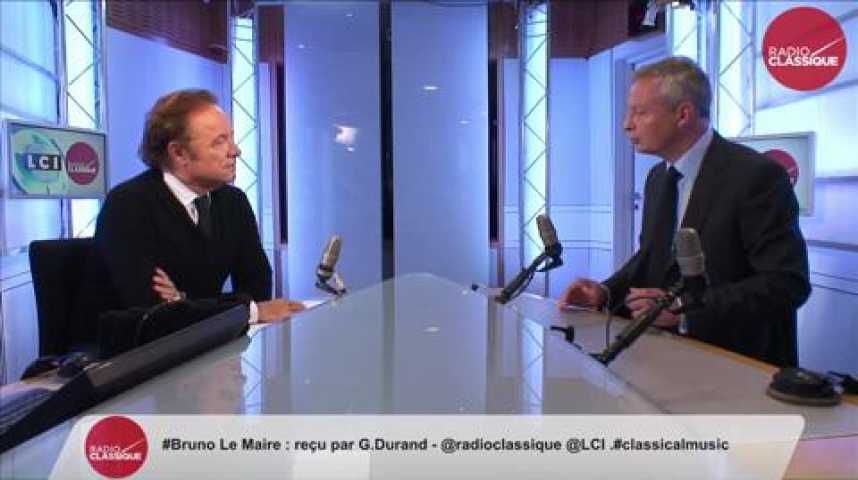 Illustration pour la vidéo Bruno Le Maire : Syrie : « La France doit obtenir une coalition internationale et aller frapper au sol Daech.»
