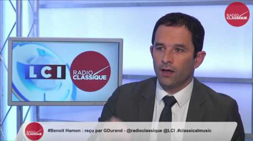 Illustration pour la vidéo Benoît Hamon, "Il y aura moins d’inégalités à la fin du quinquennat de François Hollande mais sur la question sociale, le compte n’y est pas "