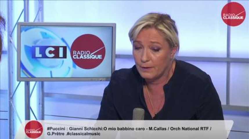 Illustration pour la vidéo Marine Le Pen, à propos de Jean-Marie Le Pen : « Objectivement, il aurait pu être exclu. »