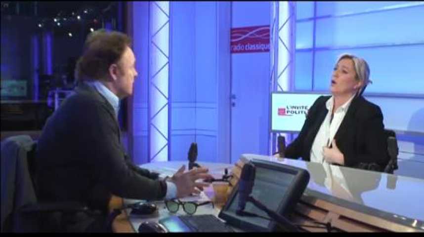 Illustration pour la vidéo Marine Le Pen : "Il faut aller à la dissolution"