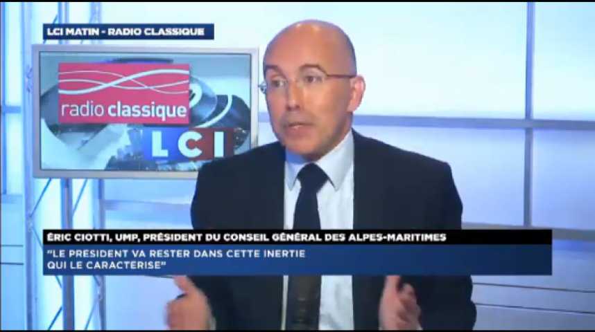 Illustration pour la vidéo Eric Ciotti (UMP) : "Je récuse l'action de Manuel Valls"