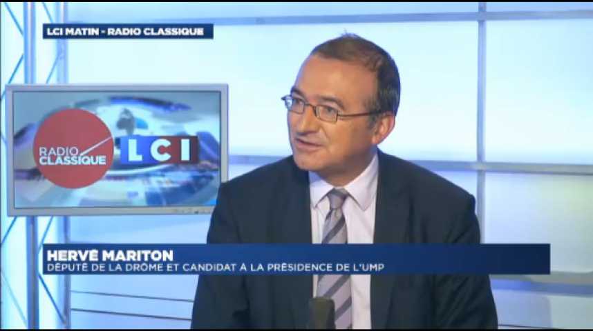 Illustration pour la vidéo Hervé Mariton : "Nous demandons à François Hollande de s’en aller".