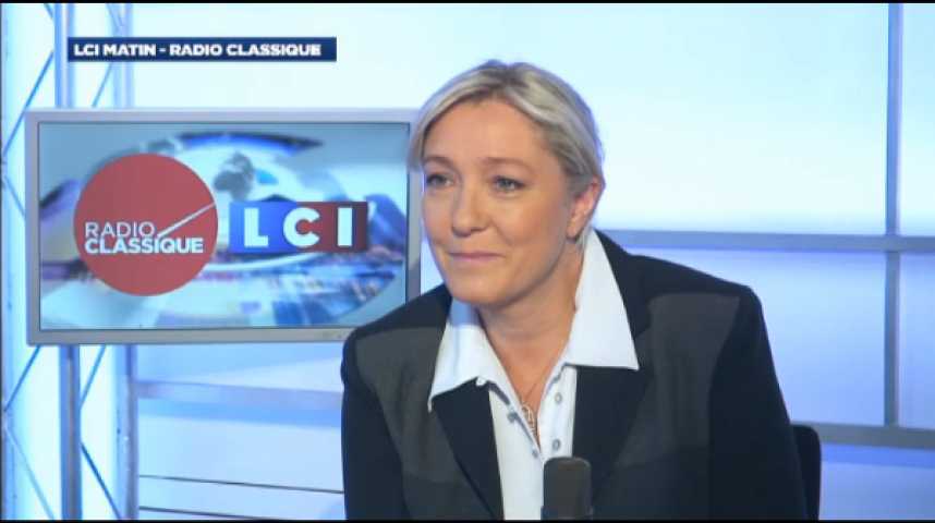 Illustration pour la vidéo Marine Le Pen : "La politique d’austérité va reprendre de plus belle"