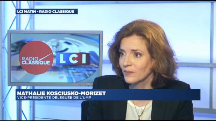 Illustration pour la vidéo Nathalie Kosciusko-Morizet : " S’il faut passer par la loi Macron [pour ouvrir le travail le dimanche], va pour la loi"