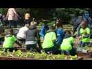 First lady, students plant White House garden