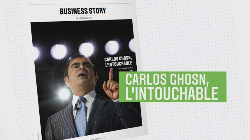 Illustration pour la vidéo Les Echos Week-End : Carlos Ghosn, l’intouchable !