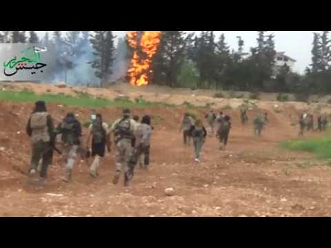 Video shows fighting in northern suburbs of Aleppo