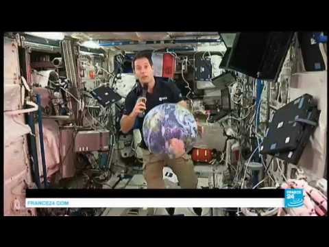 Space: French astronaut Thomas Pesquet gives 1st video conference from ISS