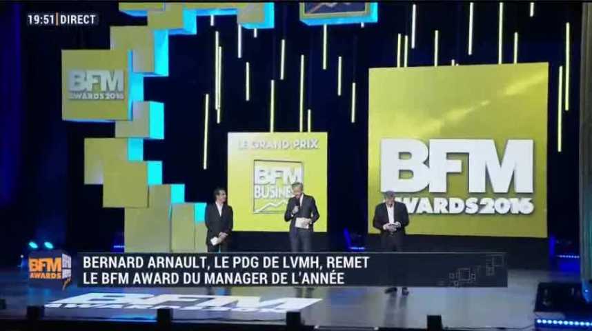 Illustration pour la vidéo Extrait - BFM awards, intervention de B. Arnault