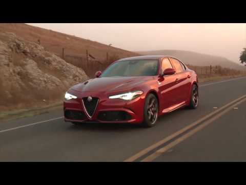 2017 Alfa Romeo Giulia Quadrifoglio Driving Video Trailer | AutoMotoTV