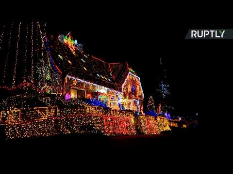 Watch as Europe's Most Decorated Christmas House Turns on the Lights